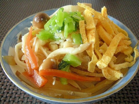 作り置き材料で！冷え冷えぶっかけうどん♪